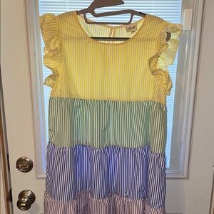 BiBi Women's Mini Dress with Stripes